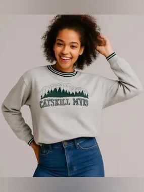 American Eagle Outfitters Heather Gray Sweatshirt
